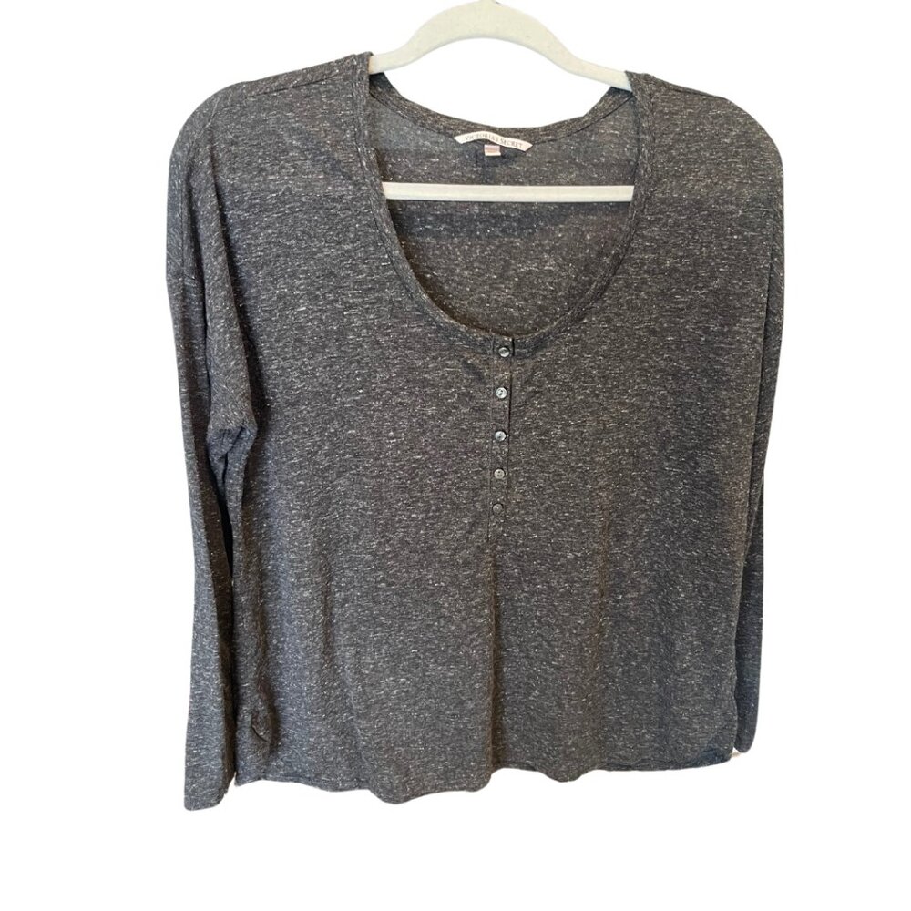 Victoria's Secret Pajama Sweater Size M Long Sleeve Top Soft Sleep Tee